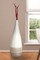 Tall Handwoven Bamboo & Seagrass Floor Vase: Eco-Friendly Home Décor Accent - Organic Coastal Boho Chic Decoration -Natural Pottery for Entryway, Living Room, Dining Room, Hallway, Bedroom